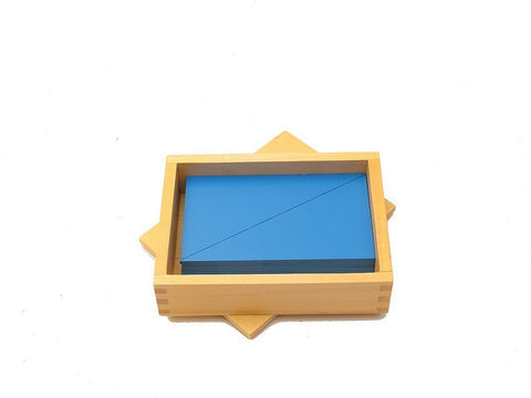 PinkMontesori Box of Blue Triangles - Pink Montessori Montessori Material for sale @ pinkmontessori.com - 1