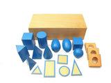 Blue Geometric Solids with Box Set