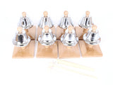 PinkMontesori Set of 8 Brown Bells ( Pitch Clock) - Pink Montessori Montessori Material for sale @ pinkmontessori.com