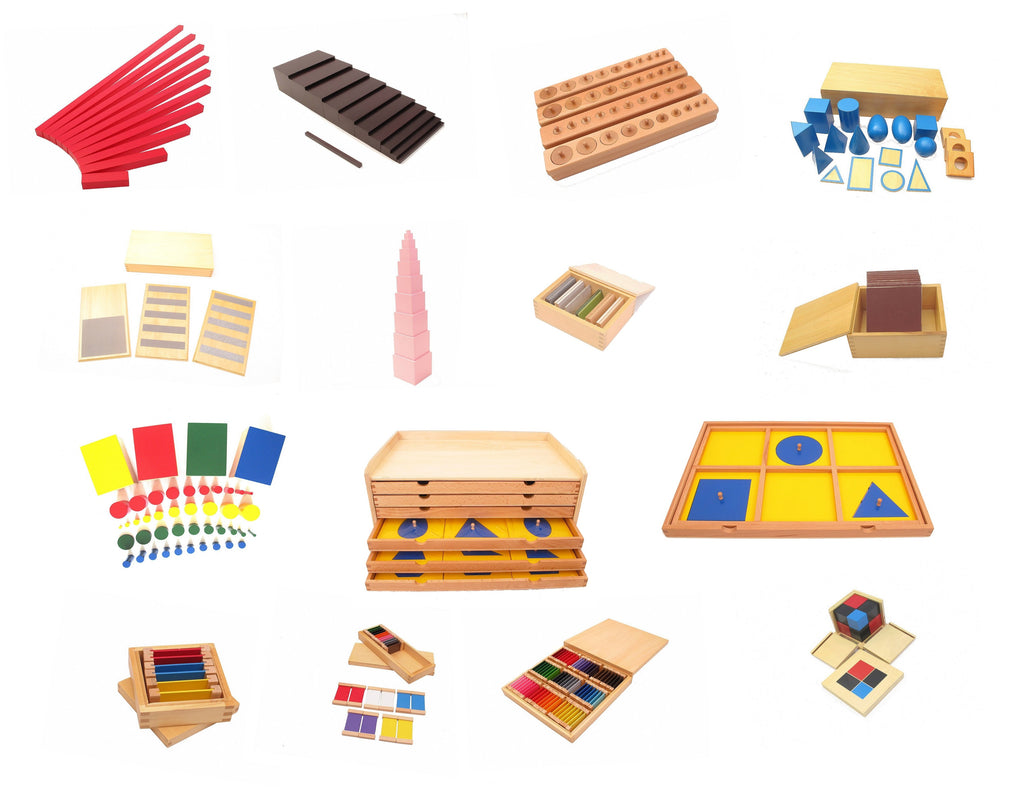 Classroom Sensorial  Package 2 -  (15  Montessori materials)