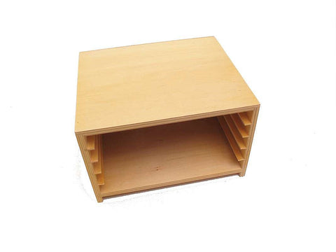 PinkMontesori Cabinet for 5 Zoology Puzzles - Pink Montessori Montessori Material for sale @ pinkmontessori.com