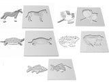 5 Zoology Animal Skeleton Puzzles & Cabinet (new)